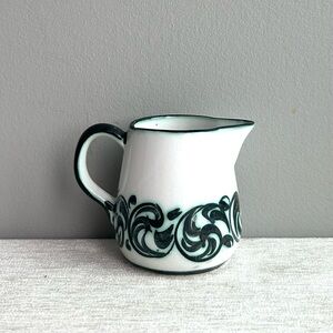lovely little handmade/handpainted vintage ceramic creamer pitcher from portugal